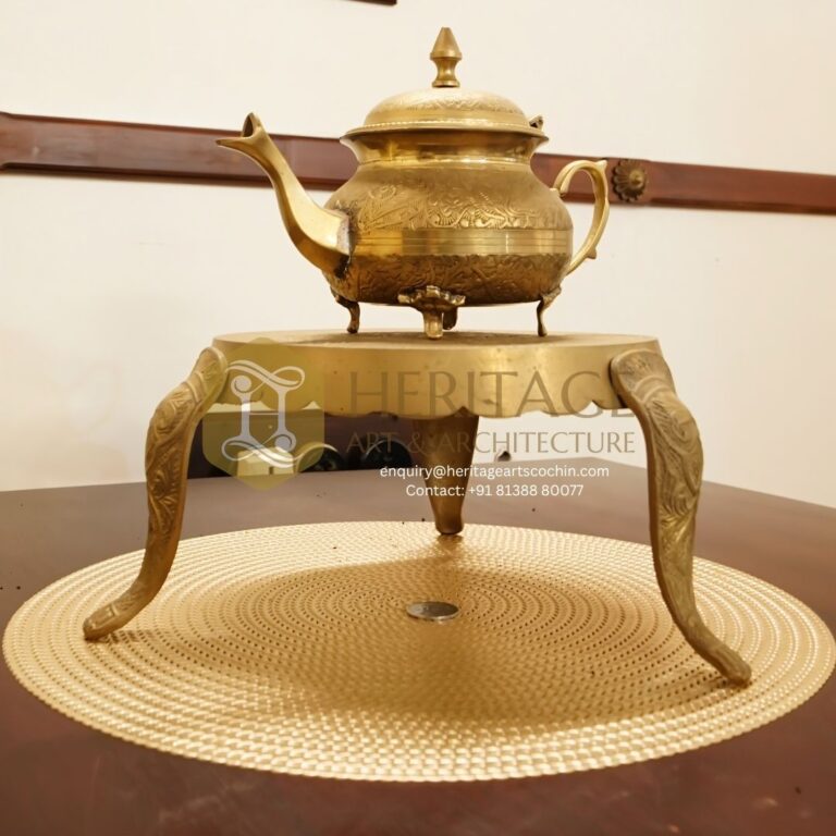 antique home decor brass tea set in cochin