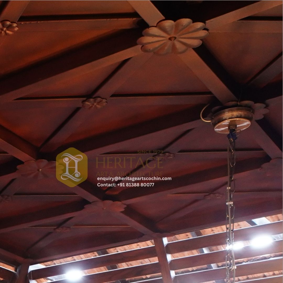 Premium floral ceiling corridor in Cochin