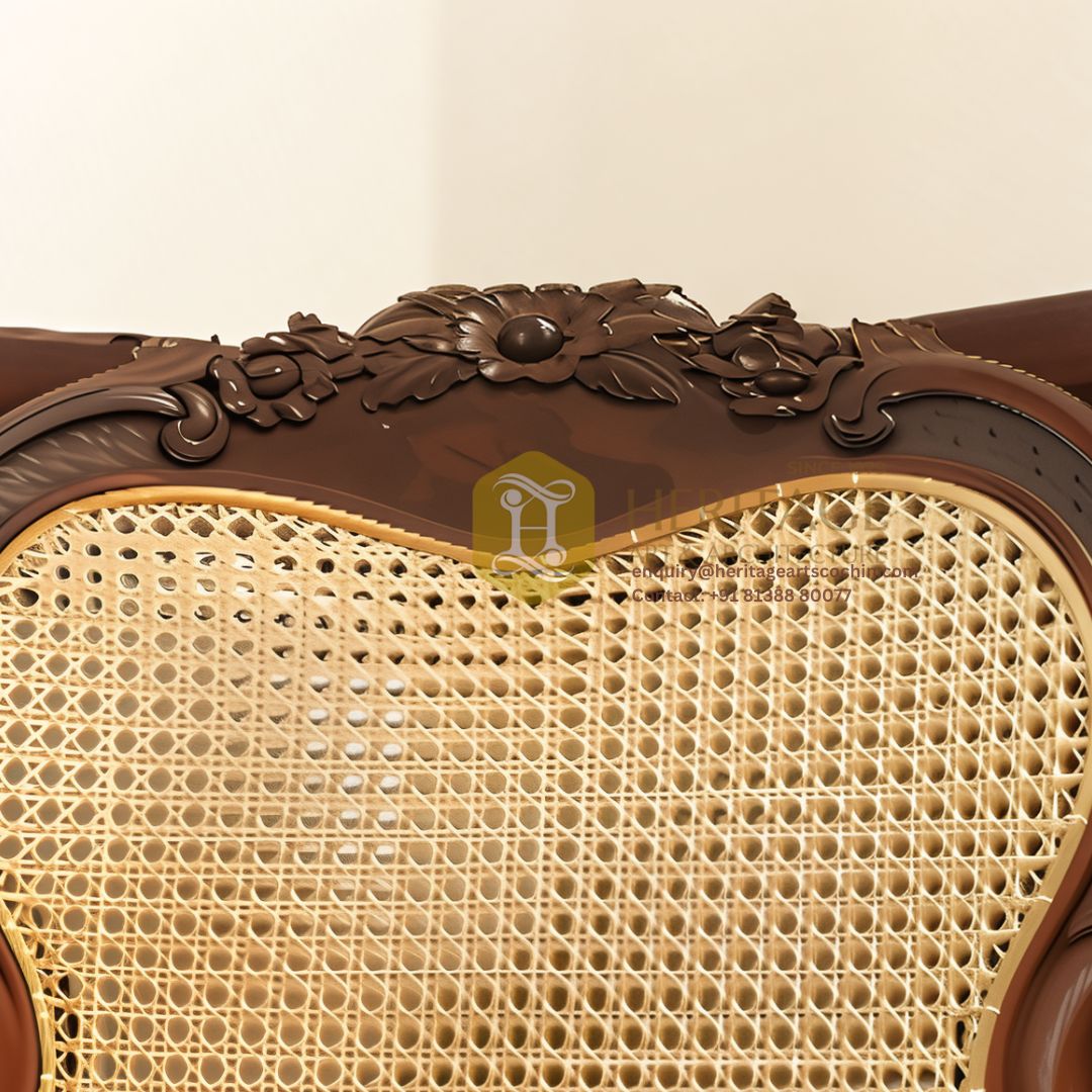 Hridaya Harmony - Hardwood Cane Chair - Image 4