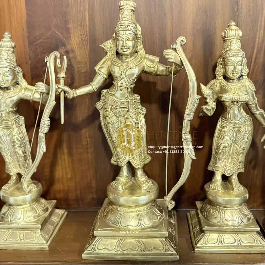 antique brass sri rama home decor sculpture in kerala