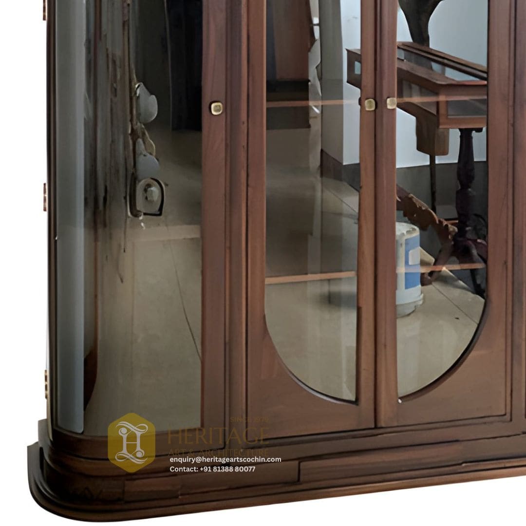 Aruna Curio Crescent Crockery Shelf - Image 2