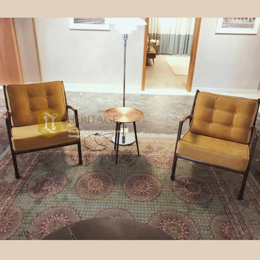 traditional teak lounge set in India