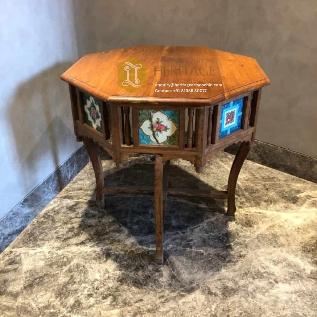 premium wooden console table in kochi